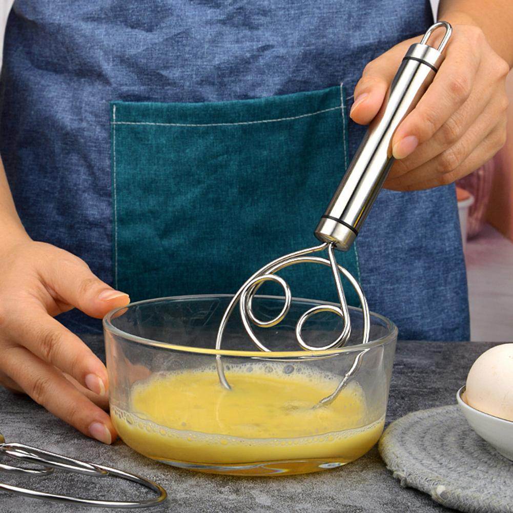 Stainless Steel Danish Flour Binocular Coil Mixer Manual Dough Mixer And Dough Tool Mixing Stick - Here2Save