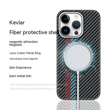 Funda protectora de fibra de carbono para teléfono móvil Kevlar