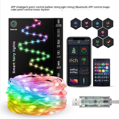 Smart Point Control Voice Control Lighting Chain Mobile Phone Bluetooth APP Control - Here2Save