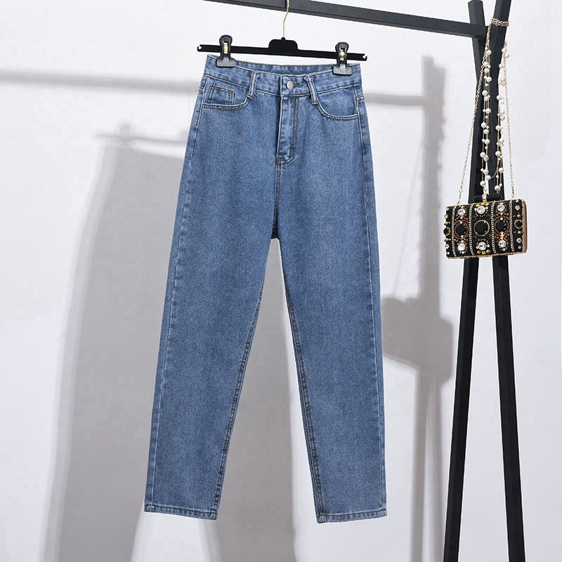 Women's High-waist Straight-leg Cropped Jeans