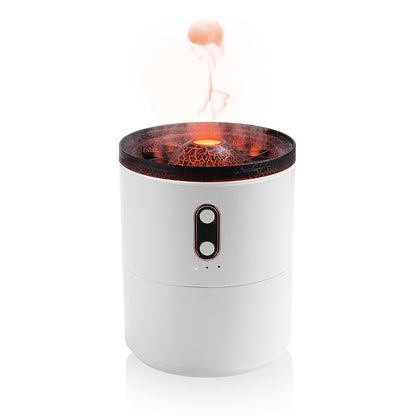 Volcanic Flame Aroma Essential Oil Diffuser USB Portable Jellyfish Air Humidifier Night Light Lamp Fragrance Humidifier - Here2Save