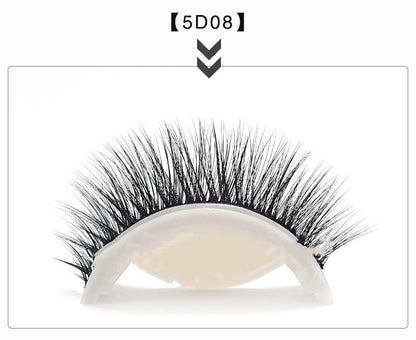 Glue-free Self-adhesive Strip 5d False Eyelashes