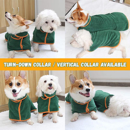 Absorbent Pet Bathrobe With Waist-wrapped Microfiber - Here2Save