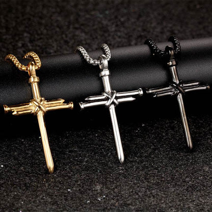 Stainless Steel Titanium Steel Alloy Nail Necklace - Here2Save