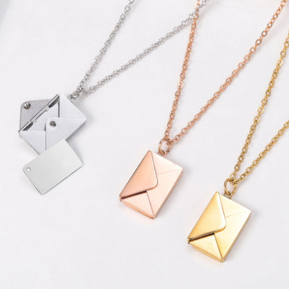 Fashion Jewelry Envelop Necklace Women Lover Letter Pendant Best Gifts For Girlfriend - Here2Save