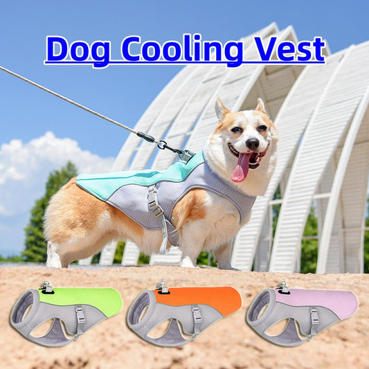 Summer Pet Dog Cooling Vest Heat Resistant Cool Dogs Clothes Breathable Sun-proof Clothing For Small Large Dogs Outdoor Walking - Here2Save