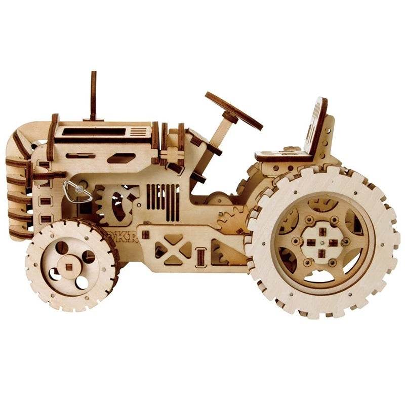 Robotime ROKR Mechanical Gear Drive Tractor DIY Model Building Kit - Here2Save