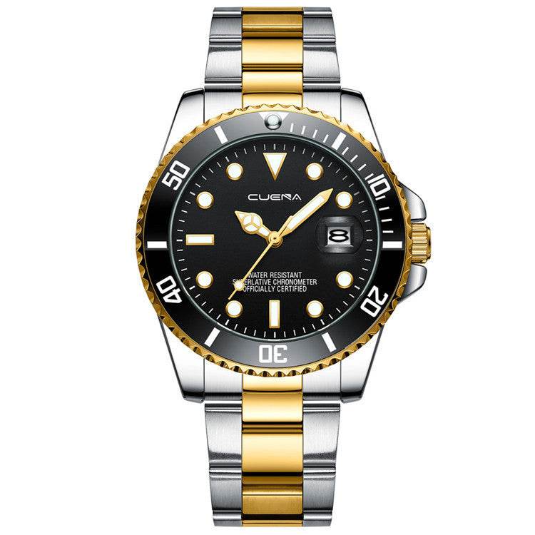 Quartz Watch Steel Band Calendar Fashion - Here2Save