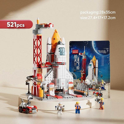 Space Rocket Model Building Block Toy - Here2Save