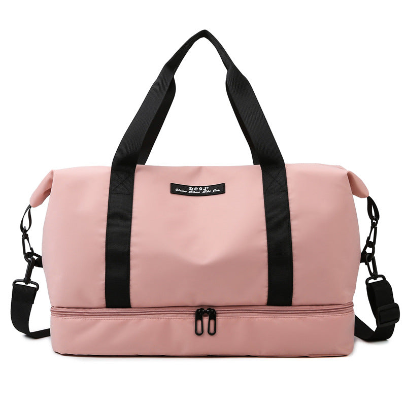 Bolso de viaje de gran capacidad con compartimento para zapatos, portátil, deportivo, gimnasio, Fitness, bolso de hombro impermeable, bolso de noche para fin de semana para mujer