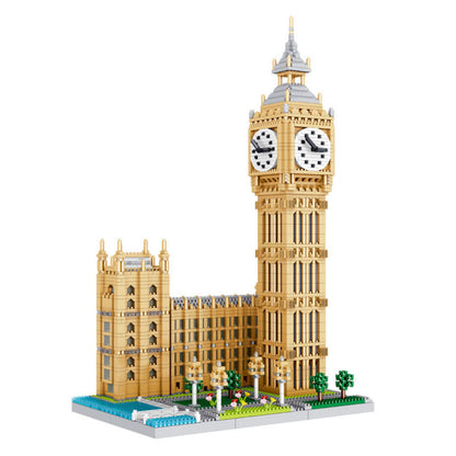 Model Big Ben Assembled Building Blocks Miniature High Difficulty Small Particle Toy