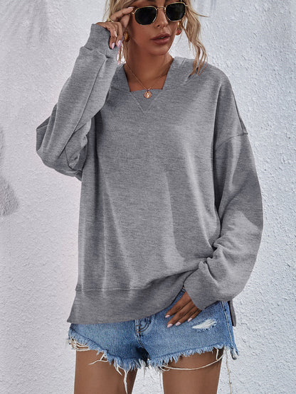 Women's Hoodie Sweatshirt Sports Casual Candy Color Long Sleeve Tops Clothes