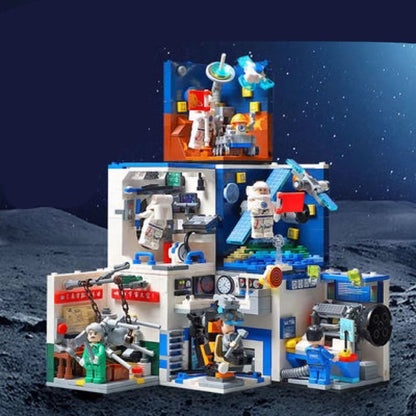 Solar System Set Piecing Together Creative Building Blocks Model Boy Toys Gift Ornaments