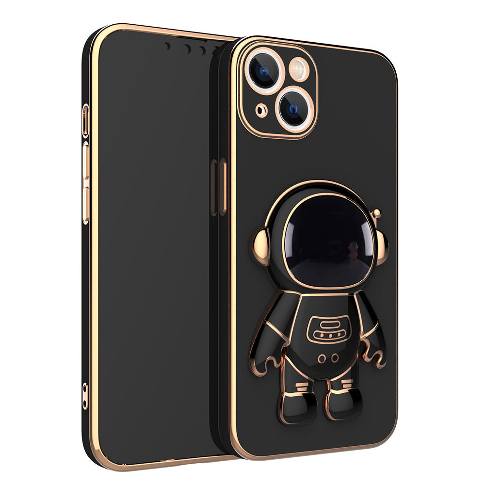 3D Astronaut Phone Case Anti-Drop Electroplating Bracket - Here2Save