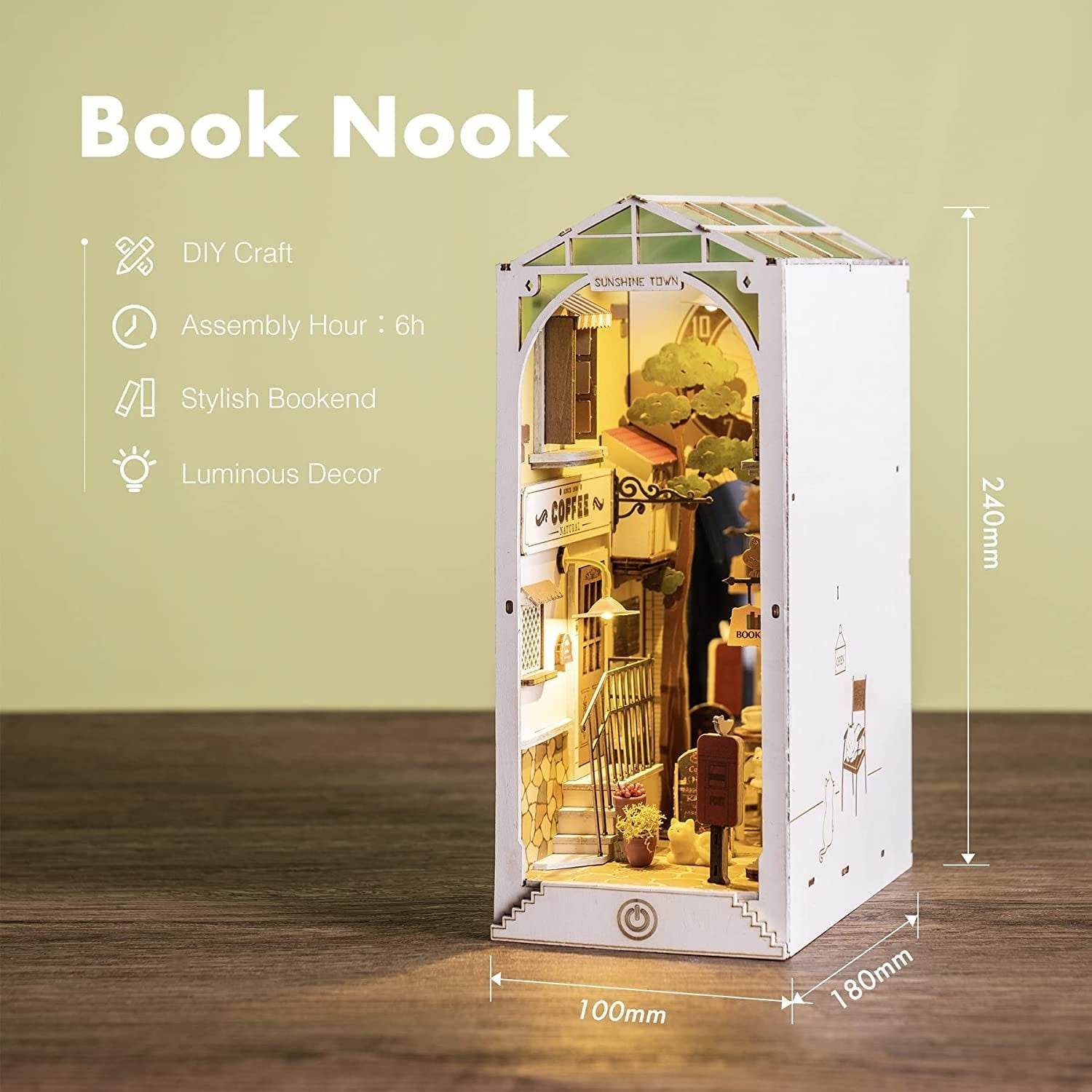 Robotime Rolife Book Nooks Series Stories In Books 4 Kinds DIY Wooden Miniature House Furniture Sakura Densya TGB01 Dropshipping - Here2Save