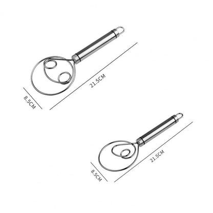 Stainless Steel Danish Flour Binocular Coil Mixer Manual Dough Mixer And Dough Tool Mixing Stick - Here2Save