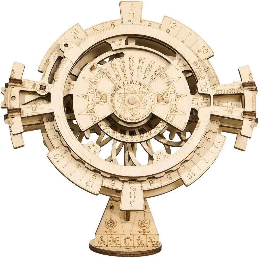 ROKR DIY 3D Wooden Puzzle Perpetual Calendar Assembly Kids Toy Jigsaws - Here2Save
