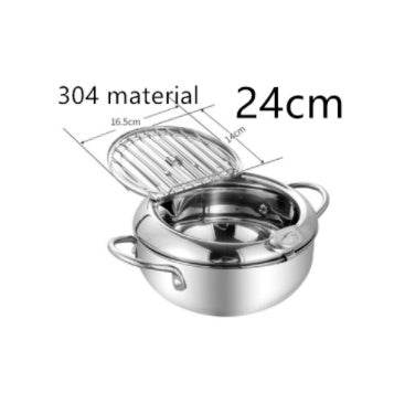 Stainless Steel Telescopic Folding Basket Frying Basket French Fries Degreasing Kitchen Tool - Here2Save