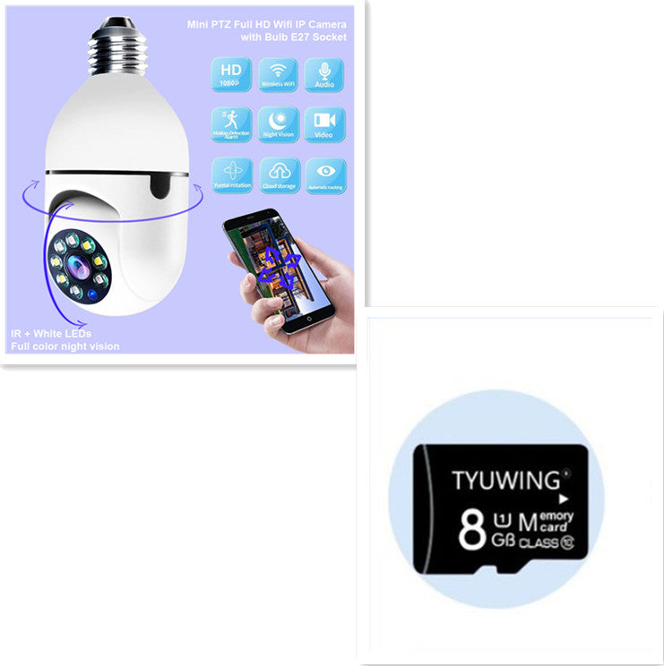 WiFi CAMERA 1080P Bulb 4X Zoom Camera E27 Home 5GWiFi Alarm Monitor - Here2Save