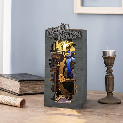 Robotime Rolife Book Nooks Series Stories In Books 4 Kinds DIY Wooden Miniature House Furniture Sakura Densya TGB01 Dropshipping - Here2Save