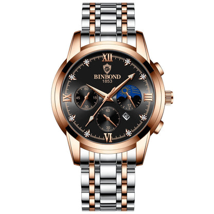 Waterproof Luminous Calendar Men's Fashion Genuine Leather Watch - Here2Save