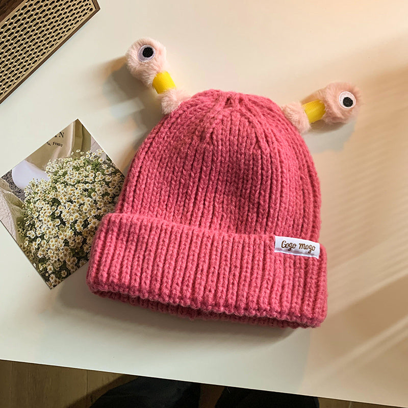 Funny Frog Knitted Beanie For Women