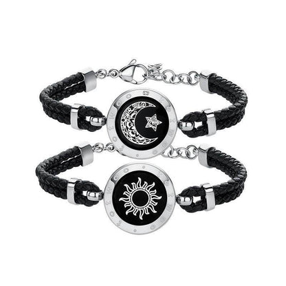 Sun-Moon Smart Sensing Couple Bracelet - Here2Save