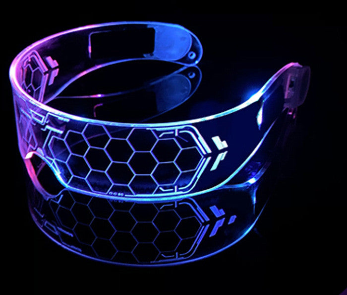 LED Luminous Glasses Party Bar Disco Punk Glasses Futuristic Style Festival Goggles Decoration Gifts - Here2Save