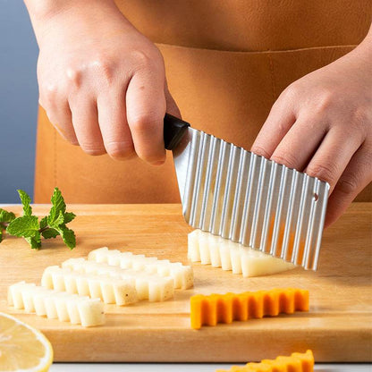 Stainless Steel Multifunctional Potato Chip Cutter - Here2Save