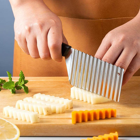Stainless Steel Multifunctional Potato Chip Cutter - Here2Save