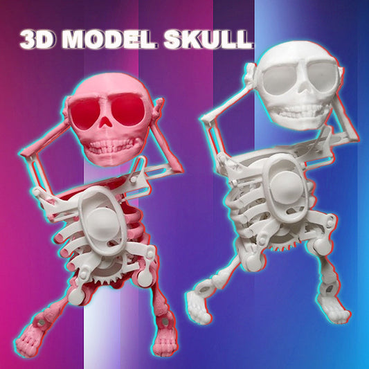 3D Model Mini Skull Printing Customized Funny Style Lucky Toy Finished Product Decompression Tool