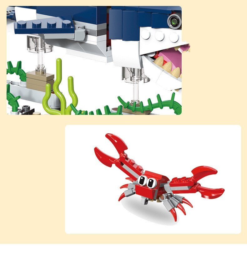 Building Blocks Changeable Series Submarine Creature Toys