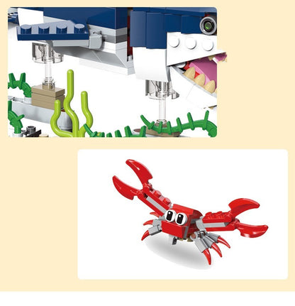 Building Blocks Changeable Series Submarine Creature Toys