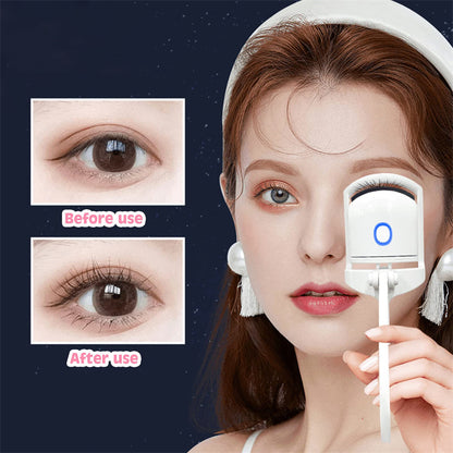 Heated Eyelash Curler Electric Temperature Control Mini Eyelash Curler Electric Portable Charging - Here2Save