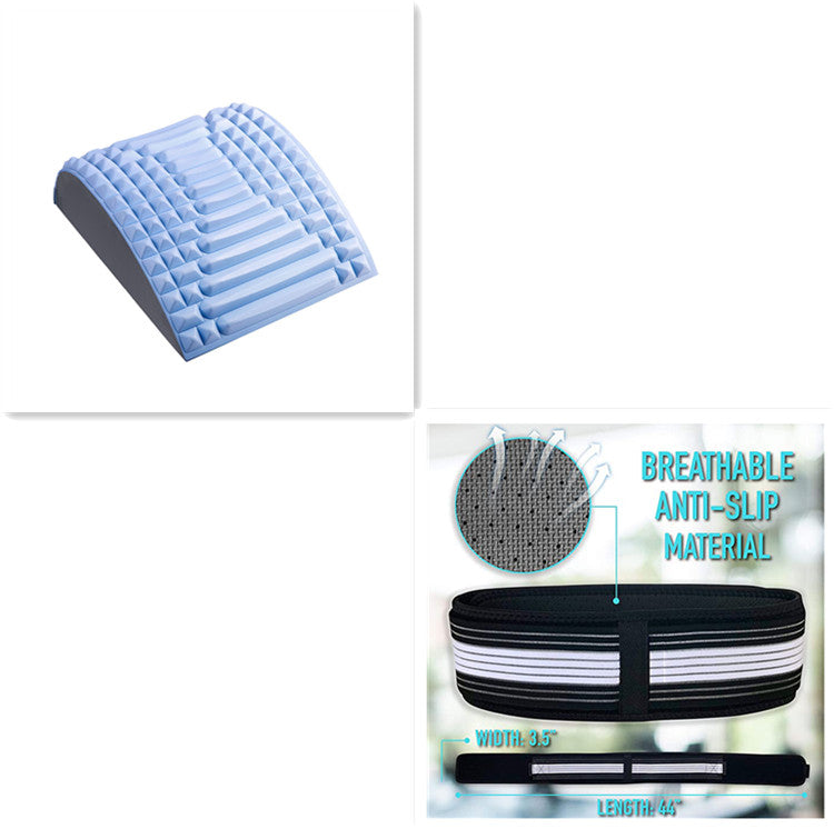 Almohada ensanchadora de espalda, masajeador de soporte Lumbar para cuello, cintura, espalda, ciática, hernia de disco, masaje para aliviar los dolores y relajación