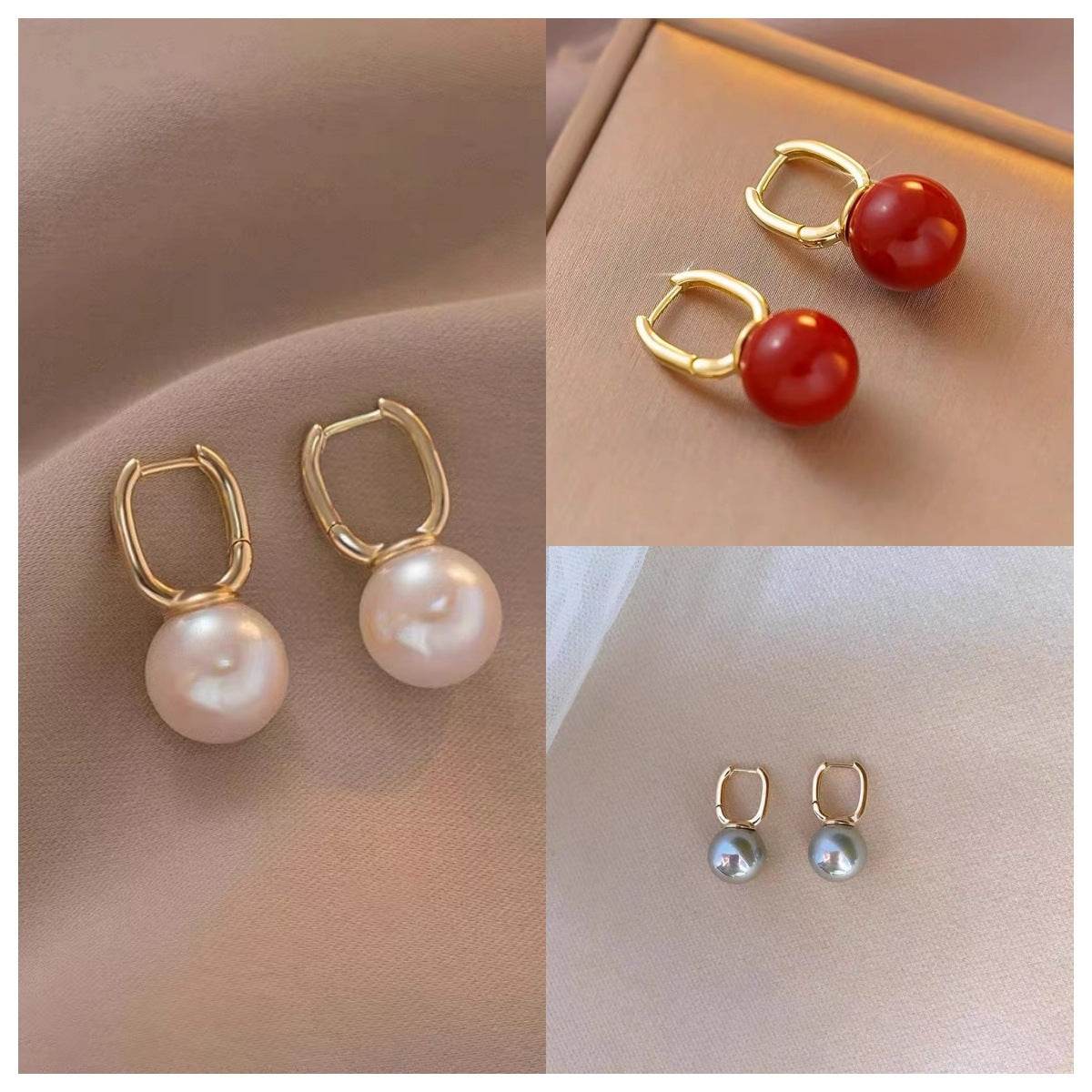 Elegant Retro Pearl Earrings Women's Fashion - Here2Save