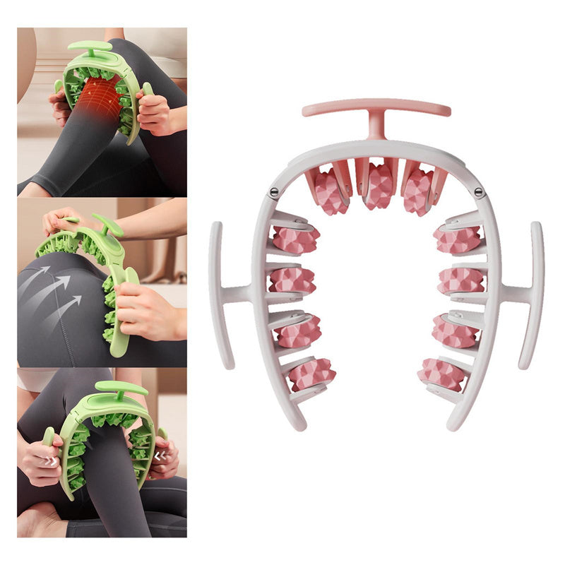 Rodillo masajeador redondo Manual multifuncional, Fitness, cintura, glúteos, músculos, pinza para piernas, tubo de estufa, muslo, masaje extraíble, herramienta de gimnasio, belleza y salud