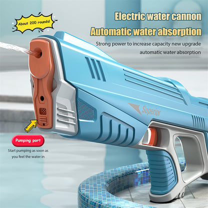 Pistola de agua eléctrica automática para verano, juguete de inducción que absorbe agua, pistola de agua de ráfaga de alta tecnología, juguetes para luchar contra el agua en la playa y al aire libre