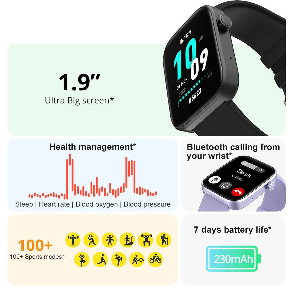 Sports Heart Rate Meter Step IP67 Waterproof Full Screen Smart Watch - Here2Save