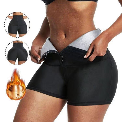 Slimming Pants Waist Trainer Shapewear Tummy Hot Thermo Sweat Leggings Fitness Workout Sweat Sauna Pants Body Shaper - Here2Save