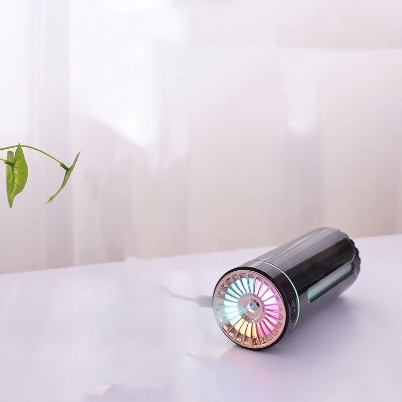 Wireless Air Humidifier Colorful Lights Mute Ultrasonic USB Fogger Diffuser Purifier 800mAh Rechargeabl Cool Mist Maker For Car - Here2Save