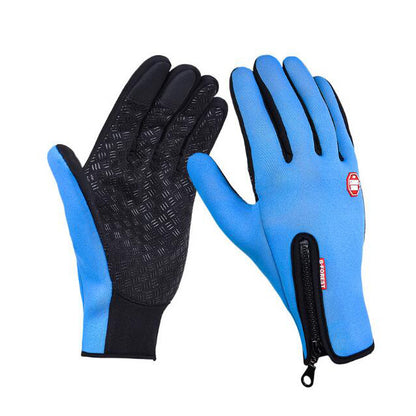 Winter Gloves Touch Screen Riding Motorcycle Sliding Waterproof Sports Gloves With Fleece - Here2Save