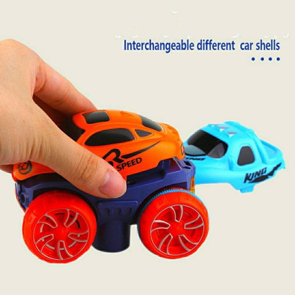 Variety Of Flexible Assembling Electric Light Rail Toy Car