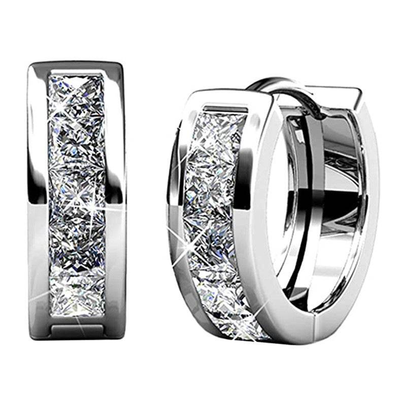 Temperament Wild Fashion Men And Women Square Simple Earrings - Here2Save