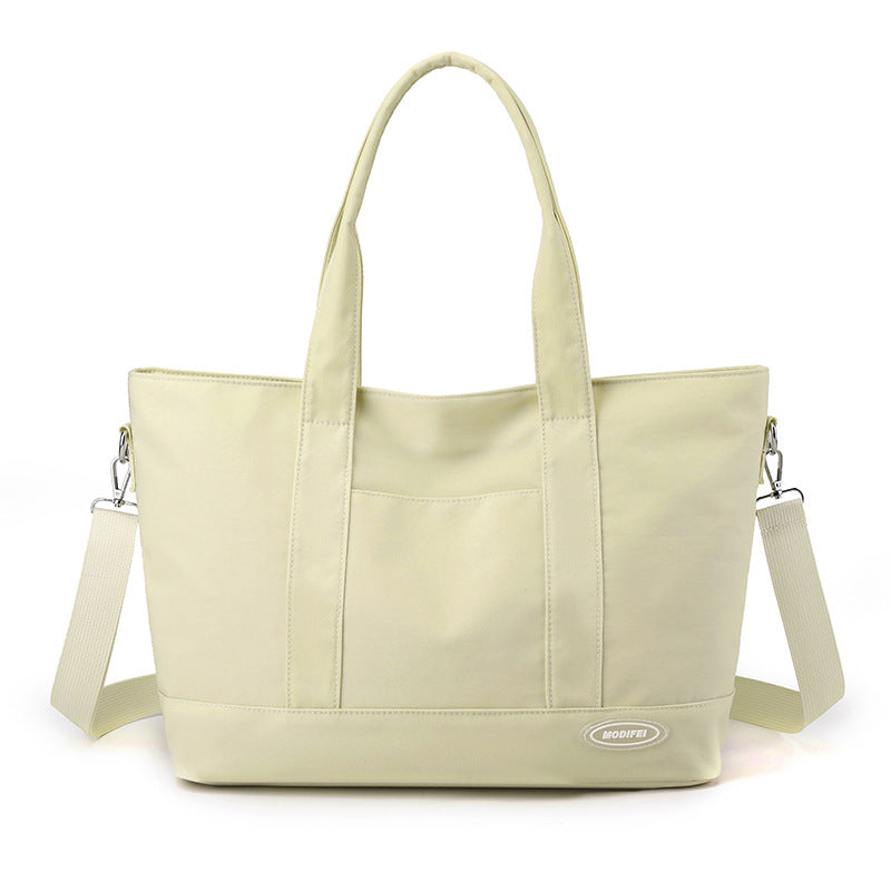 Bolso de mano de gran capacidad Nuevo Bolso de Hombro Casual estilo coreano bolsos de Color sólido de moda para mujer