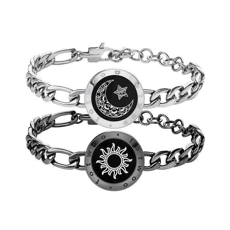 Sun-Moon Smart Sensing Couple Bracelet - Here2Save