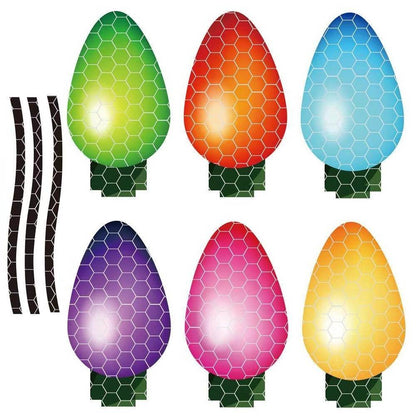 Santa Claus Magnetic Reflective Bulb Sticker - Here2Save