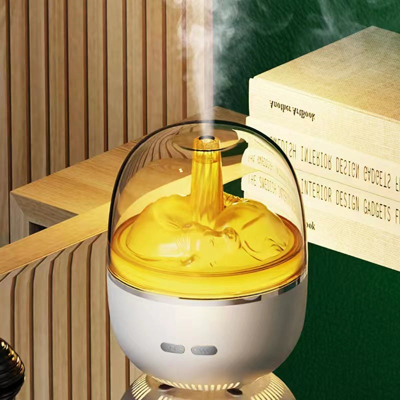 Air Humidifier Essential Oil Ultrasonic Aromatherapy Atomizer Colorful Light Heavy Fog Volume Office Home Accessories - Here2Save