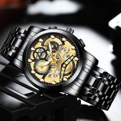 Men's Hollow Non-mechanical Business Watch - Here2Save