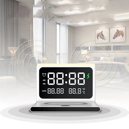 Wireless Charger Multi-functional Creative Six-in-one Portable Alarm Clock